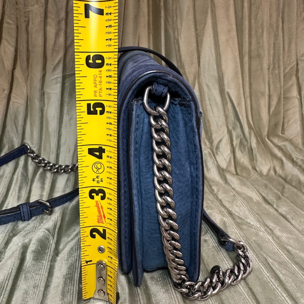 Rebecca Minkoff Blue Suede Purse - Picture 3 of 11